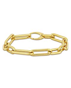 Amour Oval Link Bracelet in 14k Yellow Gold - 7 in