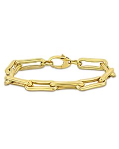 Amour Paper Clip Link Bracelet in 14k Yellow Gold - 7.5 in.