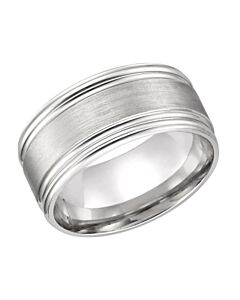Amour Sterling Silver Men's Wedding Band