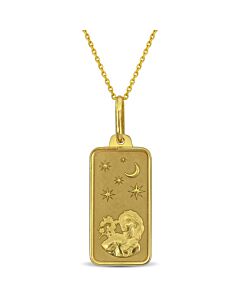 AMOUR Virgo Horoscope Necklace In 10K Yellow Gold