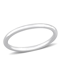 Amour Wedding Band in 10K White Gold