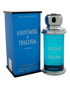 Anonymous By Thallium by Yves De Sistelle for Men - 3.3 oz EDT Spray (Limited Edition)
