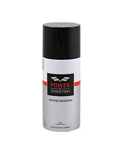 Antonio Banderas Men's Power Of Seduction For Men Deodorant Spray 5.0 oz Fragrances 8411061938232