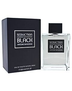 Antonio Banderas Men's Seduction in Black EDT Spray 6.75 oz Fragrances 8411061737859