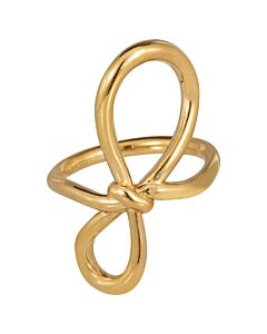 APM Monaco Ladies Gold-plated Sterling Silver Knot Ring
