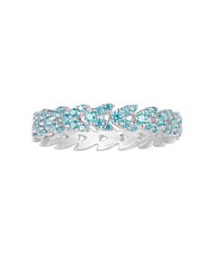 APM Monaco Ladies Sterling Silver Crystal Couture Ring