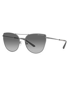 Armani Exchange 56 mm Shiny Gunmetal Sunglasses