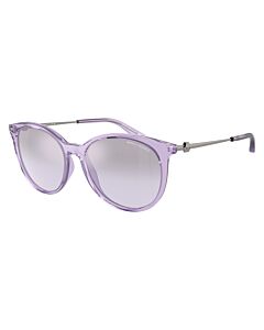 Armani Exchange 56 mm Shiny Transparent Violet Sunglasses