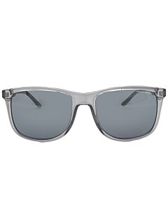 Armani Exchange 57 mm Transparent Magnet Grey Sunglasses