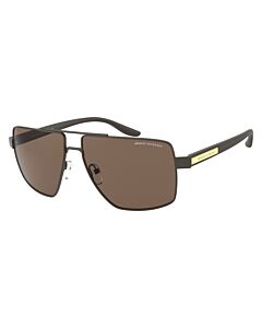 Armani Exchange 60 mm Matte Brown Sunglasses