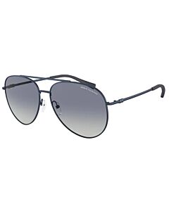 Armani Exchange 62 mm Matte Blue Sunglasses