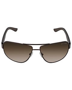 Armani Exchange 62 mm Satin dark brown/Dark Olive Sunglasses