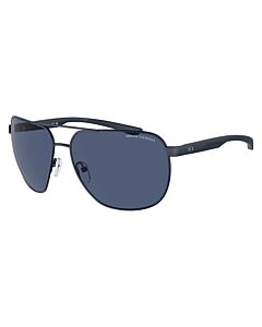 Armani Exchange 63 mm Matte Blue Sunglasses