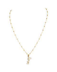 Atelier Paulin Ladies Gold "Love" Necklace Gold Fill, Brand Size Medium