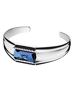 Baccarat Louxor Small Bracelet, Silver and Blue Mordore…