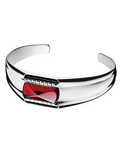 Baccarat Louxor Small Bracelet, Silver and Red Mirror…