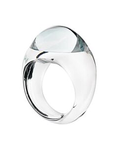 Baccarat TANGO Sterling Silver, Crystal Ring 2611945