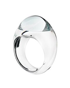 Baccarat TANGO Sterling Silver, Crystal Ring 2612069