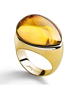 Baccarat Women's Fashion Jewelry | Galea Vermeil Honey Crystal Ring 2805637
