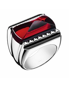 Baccarat Women's Louxor Sterling Silver Red Crystal Ring 2808047