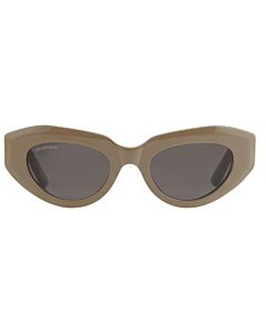 Balenciaga 52 mm Shiny Light Brown Sunglasses