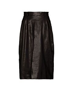 Balenciaga Black High-Waisted Midi Large Skirt, Brand Size 36 (US Size 6)