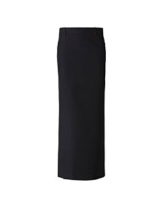 Balenciaga Black Maxi Tube Wool Skirt With Slit, Brand Size 34 (US Size 4)