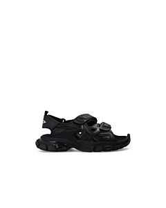Balenciaga Black Neoprene And Rubber Velcro Straps Track Sandals