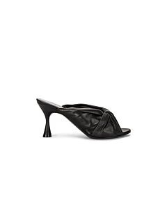 Balenciaga Ladies Black Drapy 80mm Sandals