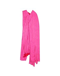 Balenciaga Ladies Pink Asymmetric Floral Jacquard Dress, Brand Size 36 (US Size 2)