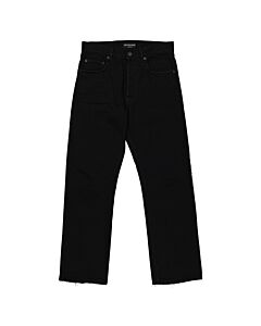 Balenciaga Men's Rubber Black Japanese Denim Slim Fit Jeans