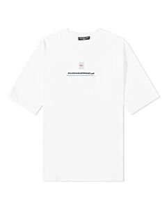 Balenciaga Off-White PDF Logo Oversized Cotton T-Shirt