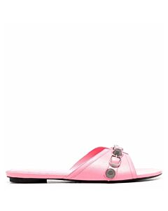 Balenciaga Sweet Pink Cagole Stud-Embellished Flat Sandals