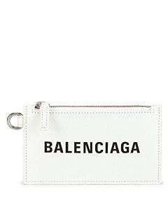 Balenciaga White/L Black Card Case