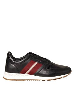 Bally Arnold-Fo Black Grained Leather Low-Top Sneakers