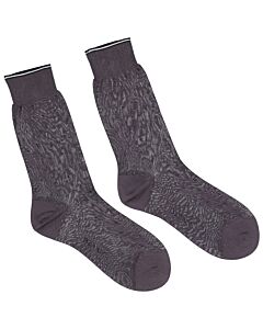 Bally Grey Cotton-blend Jacquard Socks