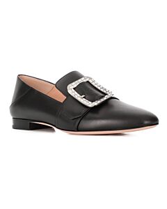 Bally Ladies Janelle Black Leather Loafers