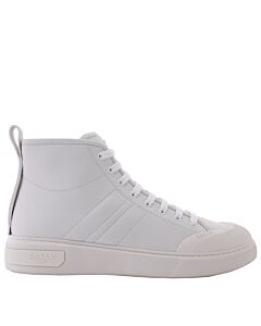 Bally Maren White Leather High-Top Sneakers