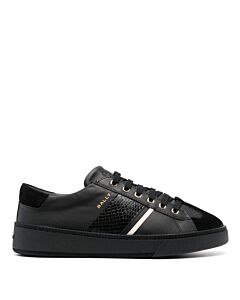 Bally Men's Black Roller P Low-Top Leather Sneakers