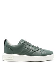 Bally Men's Maxim Leather Sneakers In Sage