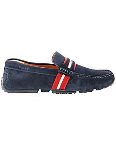 Bally Men's Navy Pietro Driver Loafers, Brand Size 10 (US Size 11 EEE)