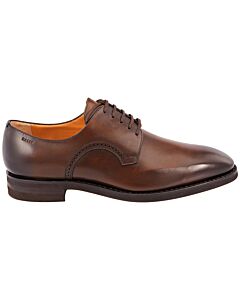 Bally Men's Scrivani Brown Leather Derby Shoes