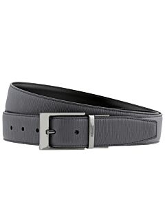 Bally Men's Seret Grey Belt, Brand Size 110 CM