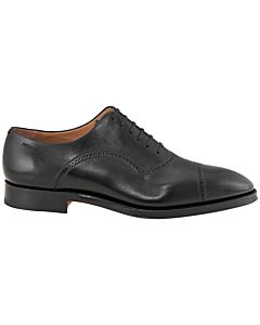 Bally Scanio Black Leather Lace-up Oxford Shoe