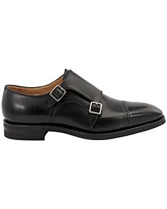 Bally Scardino Black Leather Monk-strap Derby Shoes