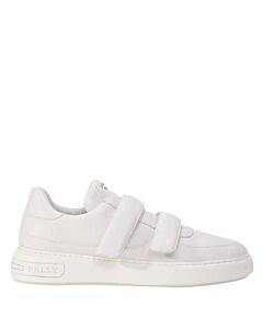 Bally White Maylor Leather Low-Top Sneakers