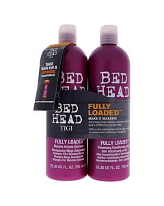 Bed Head Fully Loaded by TIGI for Unisex - 2 x 25.36 oz Shampoo and Conditioner
