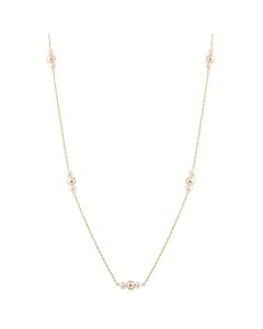 Bella Pearl 10K Gold Floating Pearl Necklace