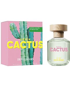 Benetton Ladies Green Cactus EDT 2.7 oz Fragrances 8433982024092