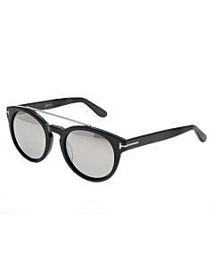 Bertha Ava 49 mm Black Sunglasses